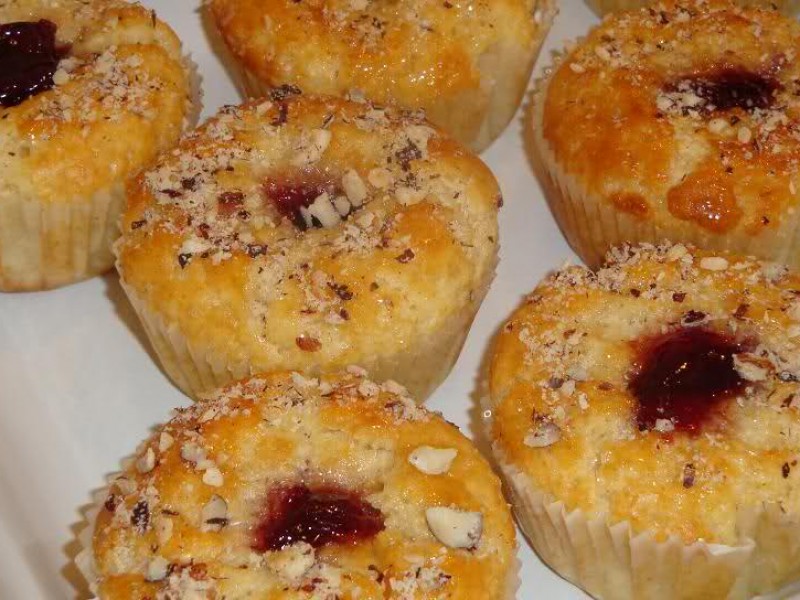 Muffins met jam
